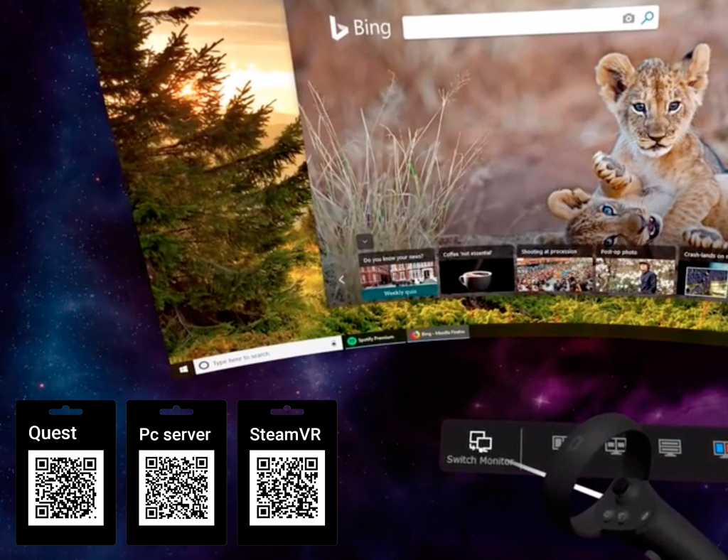 Interior portada Virtual Desktop VR - Oculus